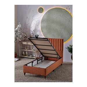 Ezgi 90x190 Tek Kişilik (baza+başlık+yatak) 3 Lü Set (babyface Kiremit)