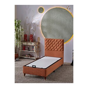 Simge 90x190 Tek Kişilik (baza+başlık) 2 Li Set (kiremit)