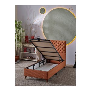 Simge 90x190 Tek Kişilik (baza+başlık) 2 Li Set (kiremit)