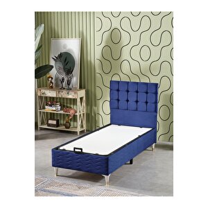 Bengü 90x190 Tek Kişilik (baza+başlık) 2 Li Set (babyface Lacivert)