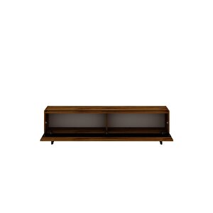Sign Kapaklı Tv Ünitesi, Tv Sehpası - Metal Ayak - Siyah/kilim