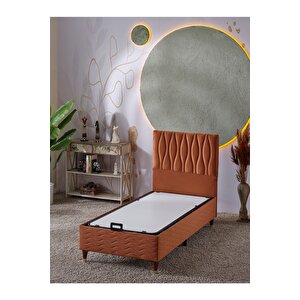 Almula 90x190 Tek Kişilik (baza+başlık) 2 Li Set (kiremit)