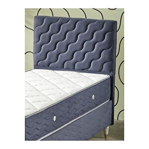 Simge 90x190 Tek Kişilik (baza+başlık+yatak) 3lü Set (babyace İndigo)