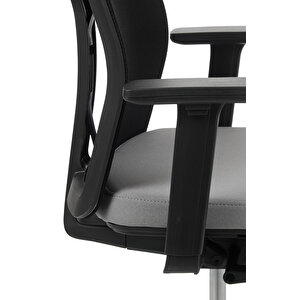 Bürosit M40 Başlıklı Siyah Gövde Çalışma Koltuğu (kumaş)