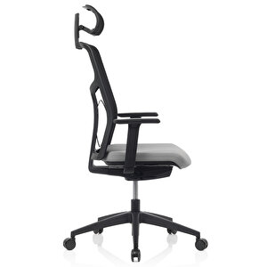 Bürosit M40 Başlıklı Siyah Gövde Çalışma Koltuğu (kumaş)