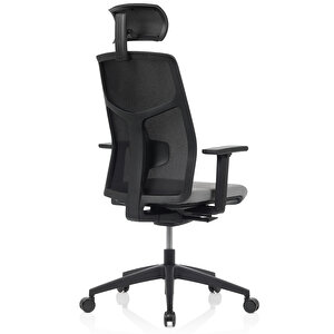 Bürosit M40 Başlıklı Siyah Gövde Çalışma Koltuğu (kumaş)