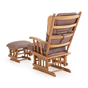 Relax Sallanan Sandalye Kaz Bordo