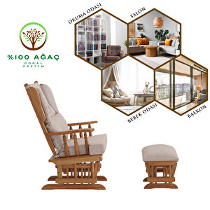 Relax Sallanan Sandalye Krem
