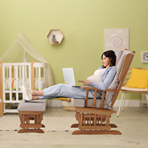 Relax Sallanan Sandalye Krem