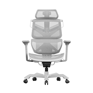 Adore Gaming Ace Ultra Ergonomik Oyuncu Ve Yönetici Koltuğu-beyaz-gri 70x117-127x70 Cm (gxyxd)