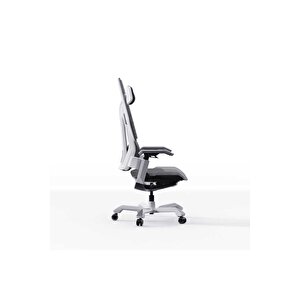 Adore Gaming T0 Next Generation Oyuncu Ve Yönetici Koltuğu-beyaz-siyah 75x130-139,5x70 Cm (gxyxd)