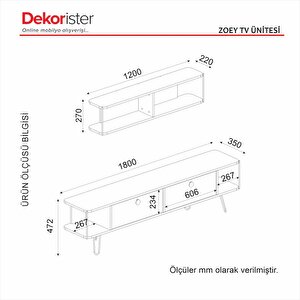 Dekorister Zoey Tv Ünitesi Cura - Mermer
