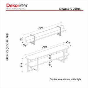 Dekorister Angeles Tv Ünitesi Cura - Nehirkumu