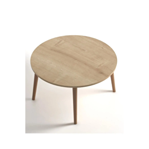 75cm Yuvarlak Orta Sehpa Meşe Rivoli