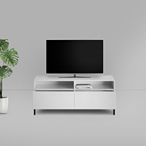 Roma Çekmeceli Tv Ünitesi-mat Lake Beyaz 120x53x43 Cm