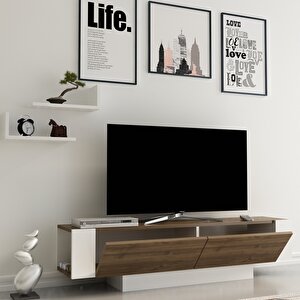 Ekol Tv Ünitesi Ceviz Beyaz