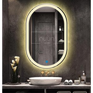 Oval Gün IşığıLedli̇ Ayna Dokunmati̇k (di̇mmer Özelli̇kli̇) 90x60 cm