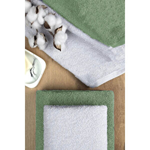 4 Lü Banyo Havlusu Takımı Soft Büyük Havlulu Pamuklu Havlu Seti 90x150 Cm Beyaz