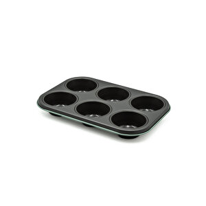 6'lı Muffin Kalıbı Mint Yeşili