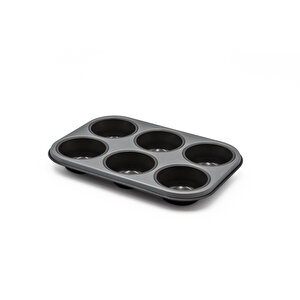 6'lı Muffin Kalıbı Gri