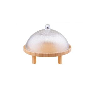 Bambum Kuga Cam Kapakli Ayakli Kek Fanusu 30 Cm B3954