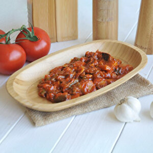 Bambum Caliente Kayık Tabak 30 Cm