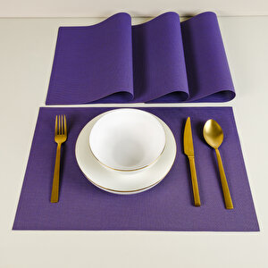 Harmony Purple 4 Parça Amerikan Servis Seti 30x45 Cm