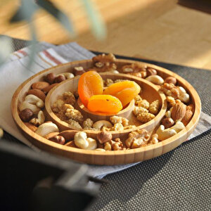 Fufu 3 Bölmeli Kahvaltılık & Çerezlik