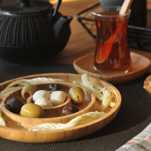 Fufu 3 Bölmeli Kahvaltılık & Çerezlik