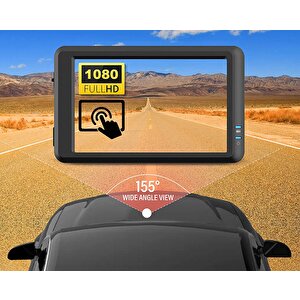 Finevu Lx2000 Fullhd 2 Kameralı Ips Full Dokunmatik Kod Ekranlı Adas+gps Dahil Araç Kamerasi