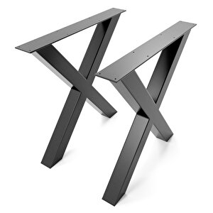 Çapraz Masa Ayağı Metal Masa Ayağı Mutfak Masası Ayağı 1 Takım 74x70 cm