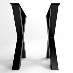 Çapraz Masa Ayağı Metal Masa Ayağı Mutfak Masası Ayağı 1 Takım 74x70 cm