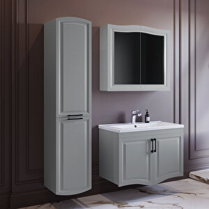 Teta Home Münih 80 Cm Banyo Dolabı Seti Ve Boy Dolabı