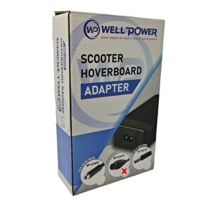 Wellpower 42volt 2amper 3pin Scooter Hoverboard Şarj Adaptörü