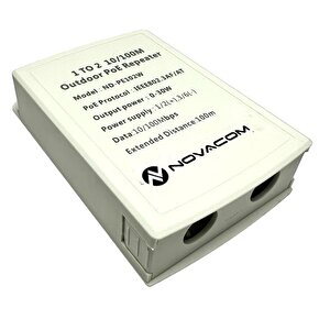 Nd-pe102w 10/100mbps 1/2 Dış Ortam Poe Repeater 100mt 30w