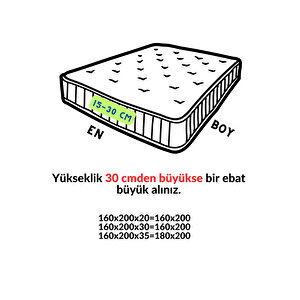Gri Renkli Yatak Koruyucu Alez, Çift Kişilik, Pamuklu, Kapitoneli Fitted (150x200)