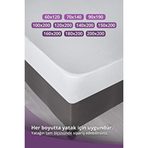 Su Sıvı Geçirmez Su Emmez Terletmez Yatak Koruyucu Alezi Mikro 120x200cm Yatak Koruyucu Alez Fitted Baza 30cm