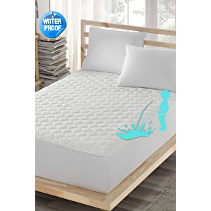 Sıvı Geçirmez Alez, Çift Kişilik, Mikrofiber, Kapitoneli Fitted (160x200) 160x200 cm