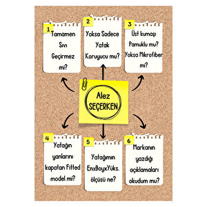 Sıvı Geçirmez Alez, Çift Kişilik, Mikrofiber, Kapitoneli Fitted (160x200) 160x200 cm