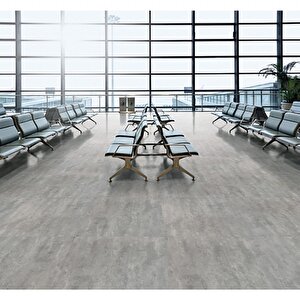 Truelay Lvt Karo Yer Kaplaması - Natural Stone - Dark Grey - 1 Kutu 2.51 M²