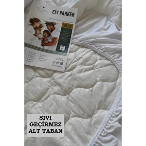 Siyah Sıvı Geçirmez Alez, Bebek Yatağı, Beşik Boy, Mikrofiber, Kapitoneli Fitted (70x140)