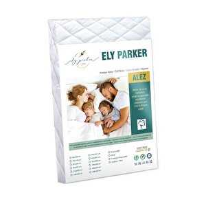 Siyah Sıvı Geçirmez Alez, Bebek Yatağı, Beşik Boy, Mikrofiber, Kapitoneli Fitted (70x140)