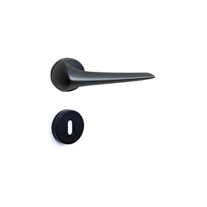 Maja Rozetli Kapı Kolu Siyah Oda