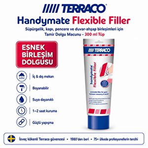 Terraco Handymate Duvar Ve Ahşap Arası Esnek Tamir Dolgu Macunu - 300 Ml Tüp