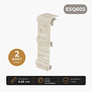 Esquero Pvc Süpürgelik Çınar California - Esq603 Birleşim Aksesuarı (1 Paket - 2 Adet)