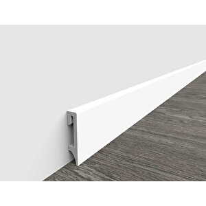 Espumo Suya Dayanıklı Kompozit Süpürgelik 8 Cm - 2,40 Metre - Beyaz - Esp201