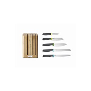 Elevate™ 5'li Bıçak Bambu Blok Set