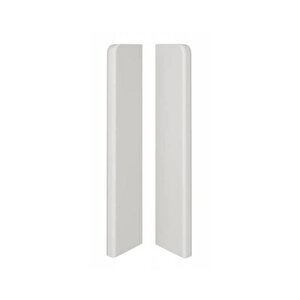 Espumo Suya Dayanıklı Kompozit Süpürgelik 8 Cm Bitiş Kapağı Aksesuarı (1 Paket - 2 Adet) - Beyaz - Esp201