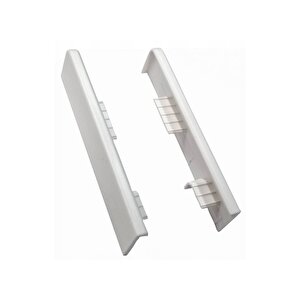 Espumo Suya Dayanıklı Kompozit Süpürgelik 8 Cm Bitiş Kapağı Aksesuarı (1 Paket - 2 Adet) - Beyaz - Esp201