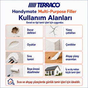 Terraco Handymate Çok Amaçlı Tamir Dolgu Macunu - 300 Ml Tüp
